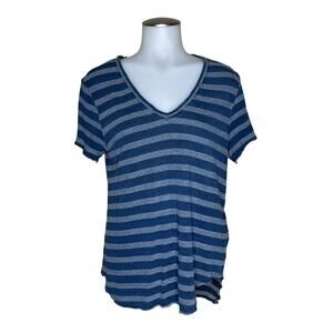 Cloth & Stone Blue Short Sleeve Top Size M